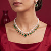 Emerald Pearl Royale Necklace Set
