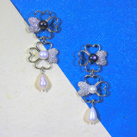 Royal Pearl Blossom Necklace Set