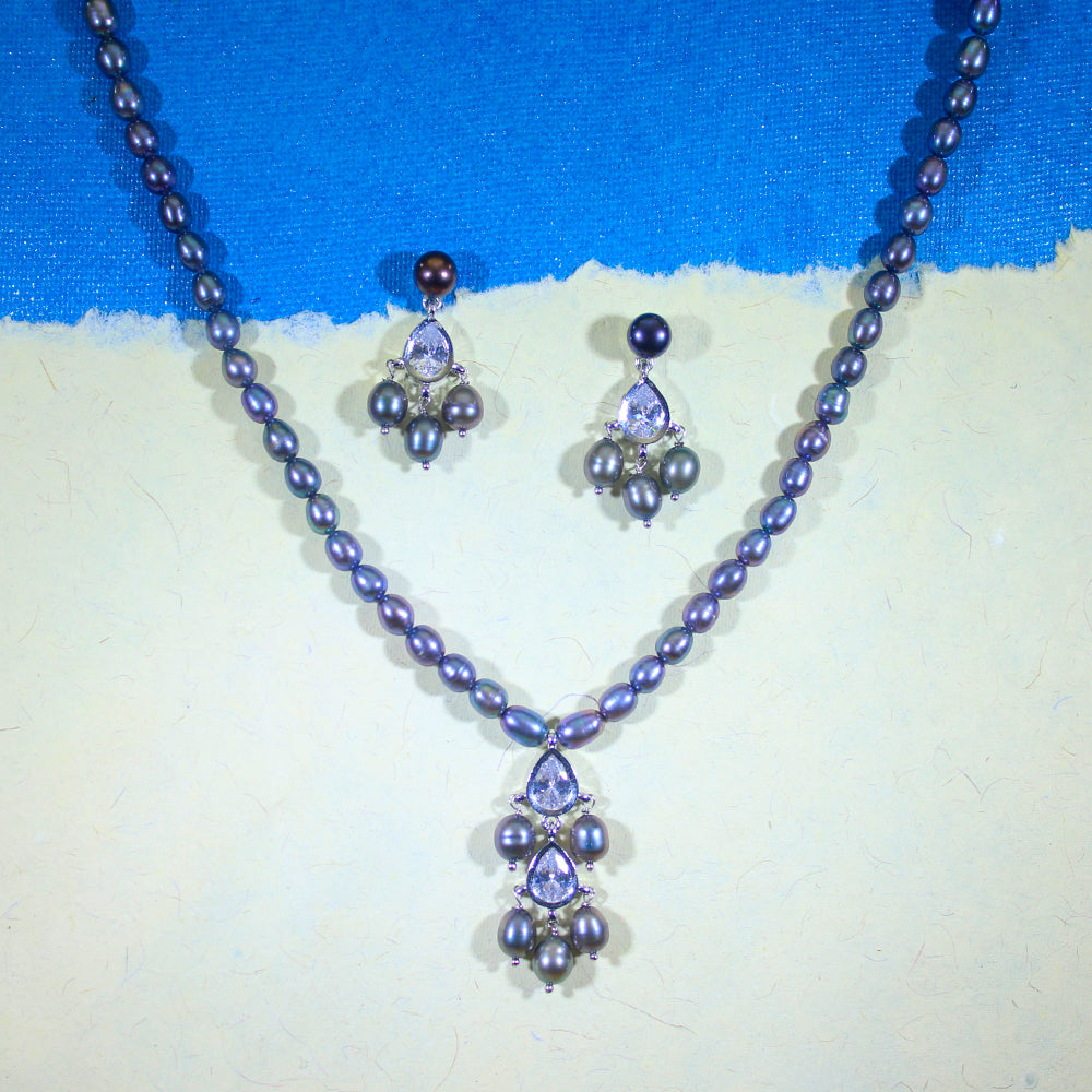 Black Pearl Royale Elegance Necklace Set