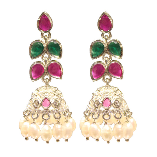 Multi Colour Pearl Jhumko