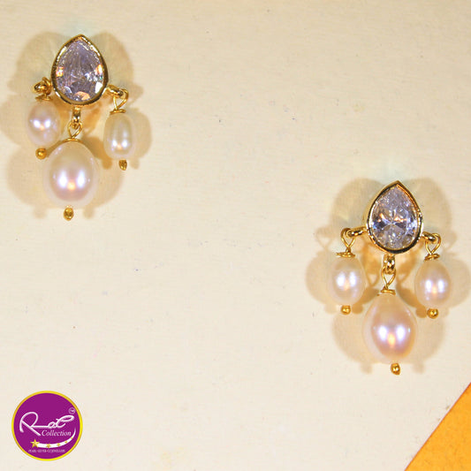 Rae Pearl with Wire Necklace Set