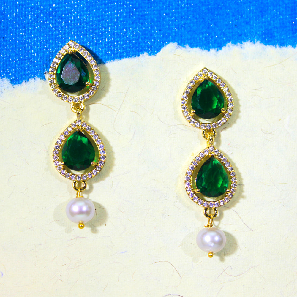 Emerald Pearl Royale Necklace Set