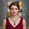 Ruby Royale Elegance Necklace Set