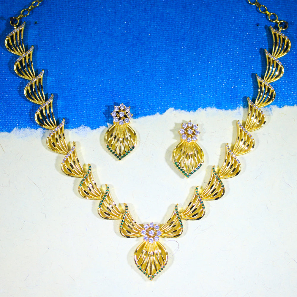 Golden Wing Elegance Necklace Set
