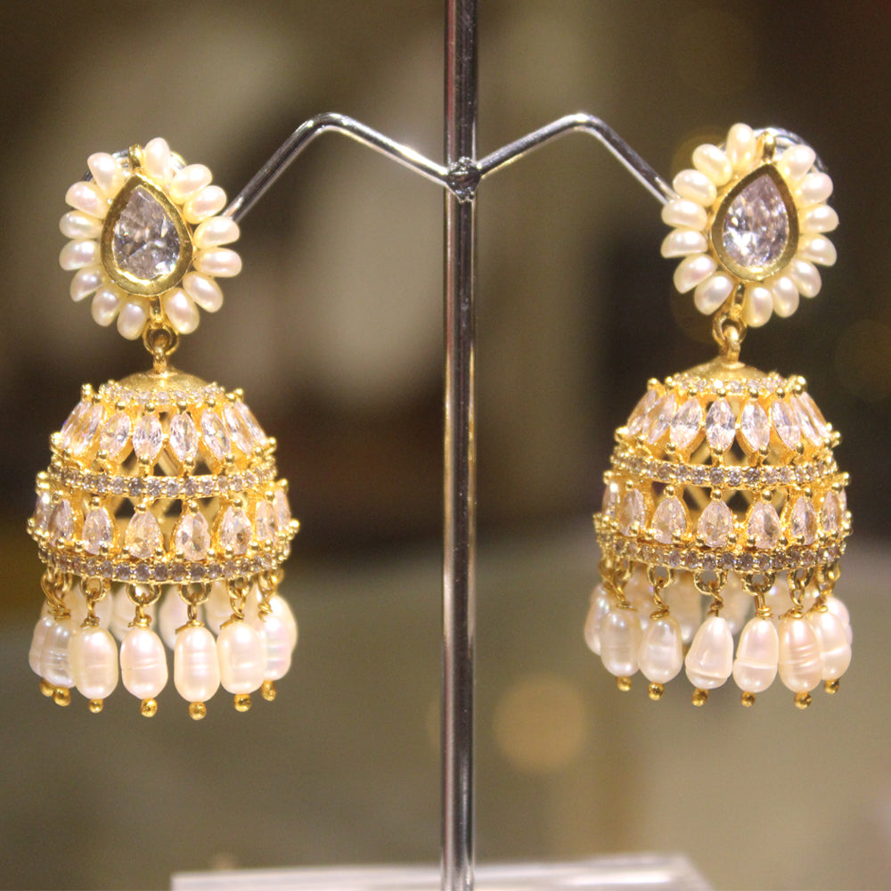 Rae Collection - Beautiful Pearl Jhumka
