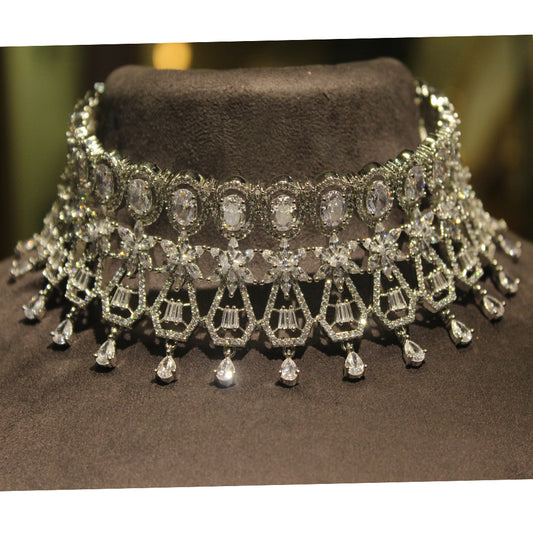 Rae Collection - CZ Choker Set