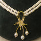 Rae Collection - Floral Pearl Necklace Set