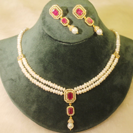 Rae Collection - Gorgeous Pearl Necklace Set