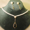 Rae Collection - Gree Big Stone Pearl Necklace Set