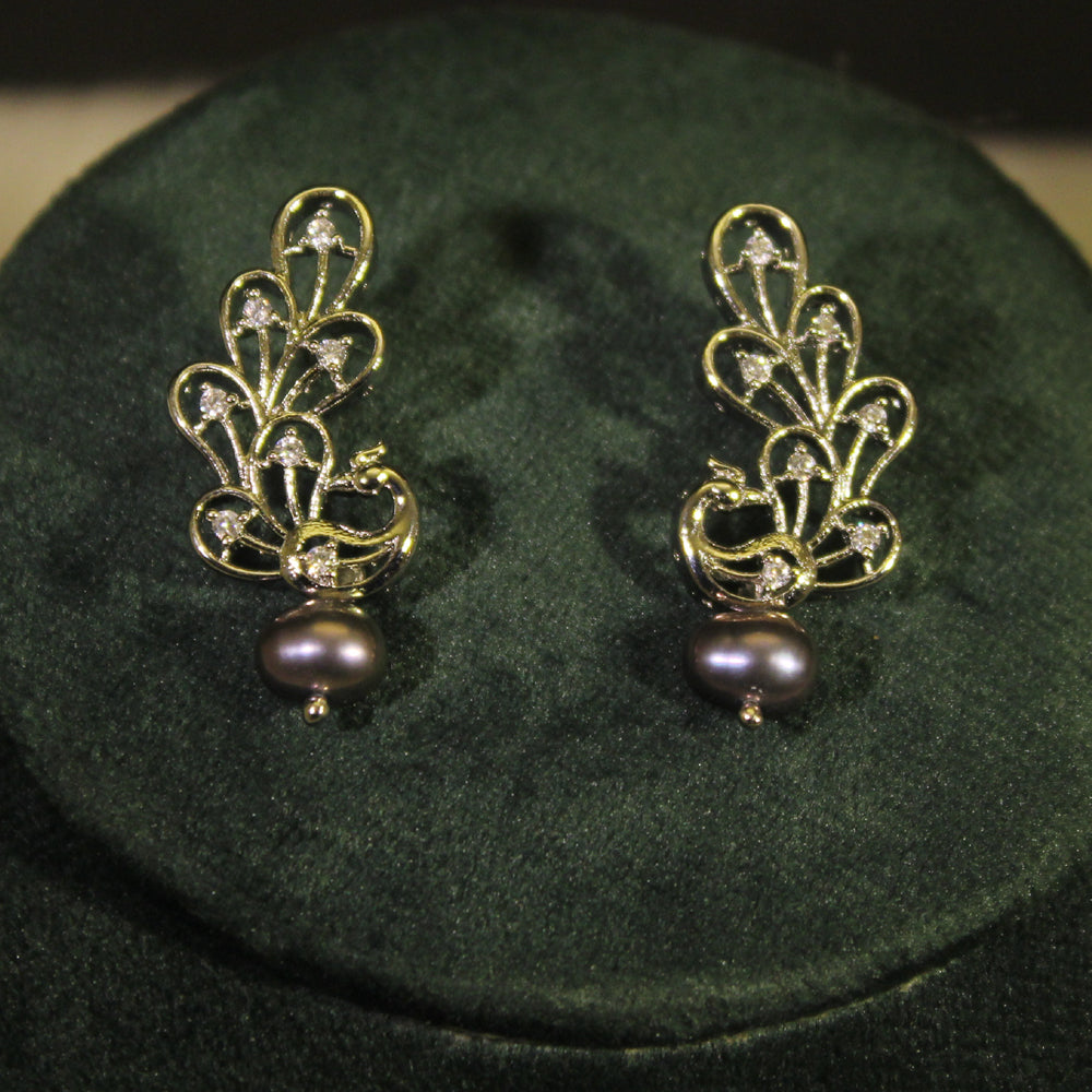 Rae Collection - Peacock Two Layer Pearl Necklace Set