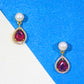 Ruby Pearl Royale Necklace Set