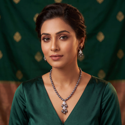 Black Pearl Royale Elegance Necklace Set