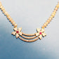 Shiuli Flower Motive Pearl Necklace Set