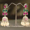 Ruby & Panna Colour Pearl Jhumko