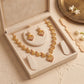 Ruby Petal Elegance Necklace Set