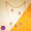 Rae Pearl with Wire Necklace Set