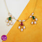 Rae Pearl with Wire Sleek Necklace Set