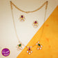 Rae Pearl with Wire Sleek Necklace Set