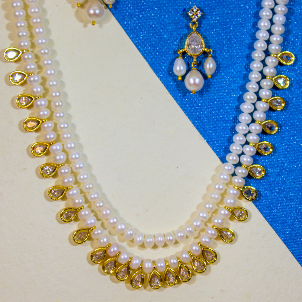 Rain Drops Pearls Necklace