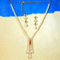 Elegant Freshwater Pearl & Ruby Accent Jewelry Set