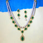 Emerald Pearl Royale Necklace Set