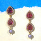 Ruby Pearl Royale Necklace Set