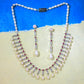 Premium Pearl & CZ Necklace Set