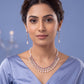 Premium Pearl & CZ Necklace Set