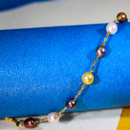 Multi Colour Pearls Bracelets