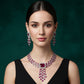 Ruby Royale Cascade Necklace Set