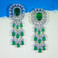Emerald Royal Cascade Necklace Set