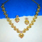 Ruby Petal Elegance Necklace Set