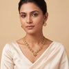Ruby Petal Elegance Necklace Set