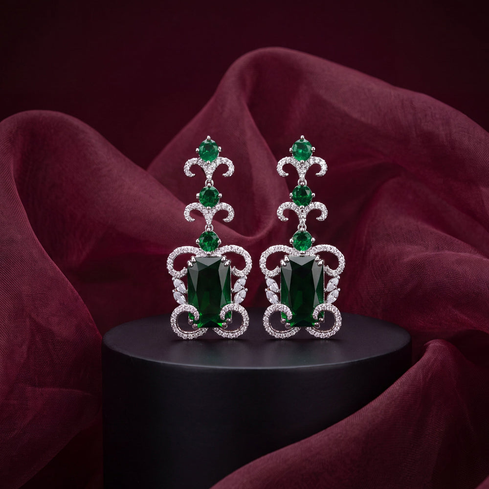 Emerald Royale Filigree Necklace Set
