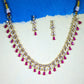 Ruby Dewdrop Royale Necklace Set