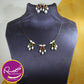 Rae Pearl with Wire Sleek Necklace Set