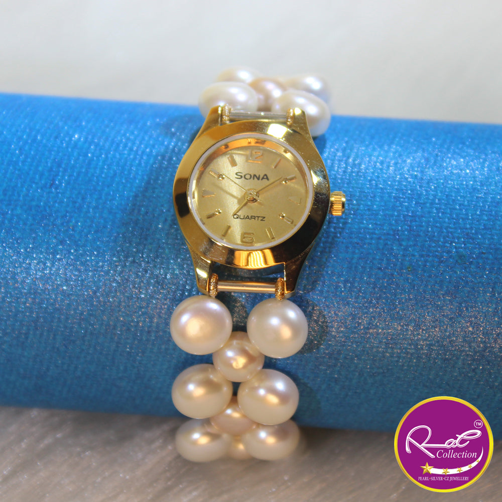 Unique Pearl Watch Round