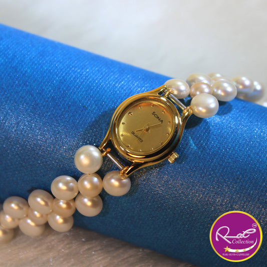 Unique Pearl Watch Oval
