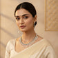 Premium Pearl & CZ Necklace Set