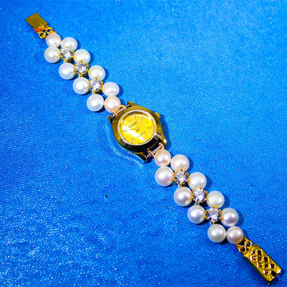 Pearls & Stone Watch